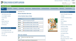Desktop Screenshot of childnutrition.ncpublicschools.gov